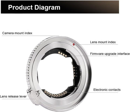 VILTROX E-Z Booster Lens Adapter Auto Focus Ring Mount Lens Converter for E Mount Lens to Nikon Z Mount Camera Z5 Z50 Z6 Z6II Z7II Zfc