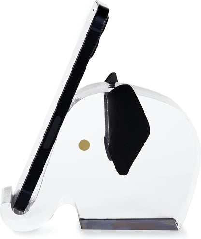 Kate Spade New York Acrylic Cell Phone Stand, Novelty Phone Holder for Desk, Elephant