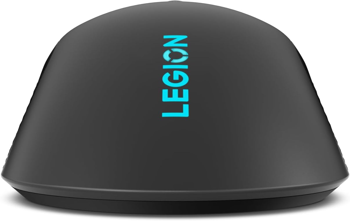 Lenovo Legion M600 RGB Wireless Gaming Mouse – 16,000 DPI, 9 Programmable Buttons, 200-Hour Battery Life, 50-Million Clicks Durability – Ambidextrous Computer Mouse (Black)