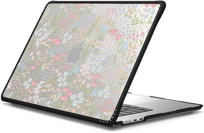 CASETiFY Impact MacBook Air 15" (M2-M4) Case [Cushioned Impact Corners/Scratch-Resistant/Anti-Slip Grip] - Eleanor by Ivory Paper Co - Clear Black