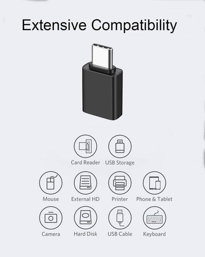 USB C Male to USB A Female OTG Adapter (2 Pack),USB 3.2 GEN2 10Gbps High-Speed Data PD 60W Fast Charging for iMac,MacBook Pro/Air,iPhone 16 15,iPad,Microsoft Surface,Samsung Galaxy S24/23/22,etc.