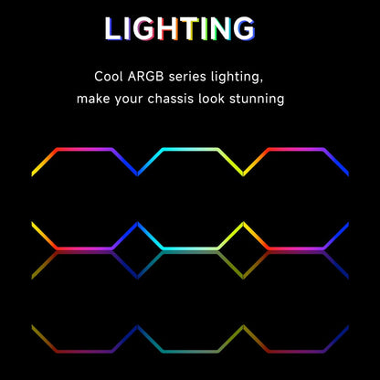 Jungle Leopard Galaxy 120mm PC Case Fan, ARGB and PWM Cooling Fans PC, Axle Core Double Ring CD Pattern Module Computer Fans, Daisy-Chain 5V RGB Fan (White 3 Pack)