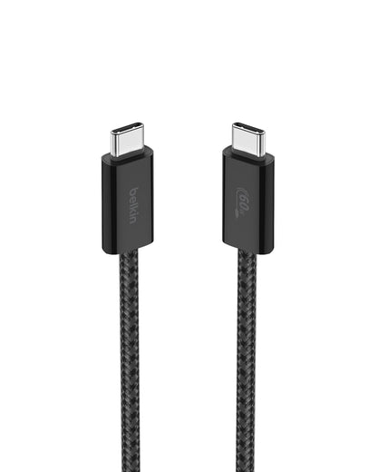 Belkin USB C to USB C Cable, 3.3ft, 60W - Type C Charger, iPhone Charger Cord, Soft, Braided, Flexible for iPhone 16, Galaxy S25, Pixel 9, Airpods, iPad Pro, Tablet & More, Travel Essentials - Black