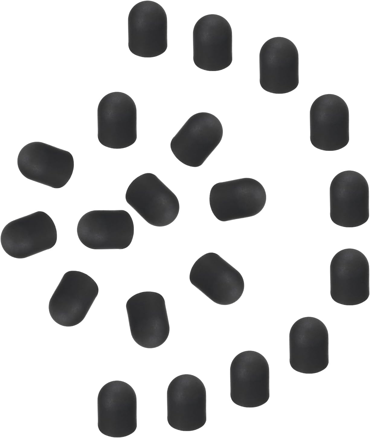 MECCANIXITY 40Pcs Replacement Stylus Pen Tips 5.5mm Conductive Capacitive Touch Screen Pens Tips Silicone Rubber, Black