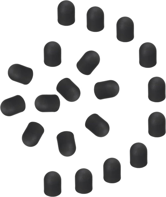 MECCANIXITY 40Pcs Replacement Stylus Pen Tips 5.5mm Conductive Capacitive Touch Screen Pens Tips Silicone Rubber, Black