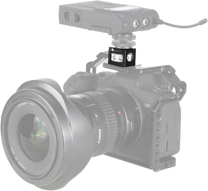 NICEYRIG Cold Shoe Adapter for ARRI Mount, Thumbscrew Easy Mounting Cold Shoe Base for Camera Cage Rig, DSLR Top Handle, Cheeseplate - 500