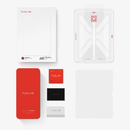 FLOLAB ONETIME NanoArmour Anti-Glare Screen Protector for iPad Air 13 Inch 2024 Anti-Fingerprint Tempered Glass, TruColor, Matte, Easy Install, Bubble Free, Dust Free, Smooth as Butter, Durable