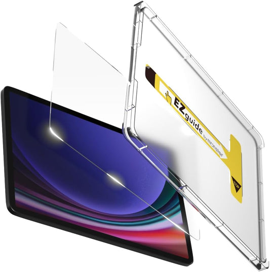 BELLEMOND Tempered Glass Screen Protector for Galaxy Tab S10 FE / S9 FE / S9 / S8 / S7 (10.9”/11”) | Ultra Clear | EZ Guide Kit for Flawless Install | 10H | 1 Pack | Designed in Japan