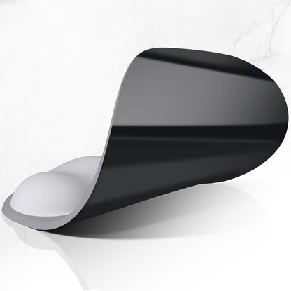 ITNRSIIET Ergonomic Mouse Pad, Cushioned Gel Wrist Rest, Non-Slip Base, Smooth Surface, Compatible with All Mice for Office & Gaming, Desk Accessory, 9.5 x 8.2 inch, Light Gray Accent