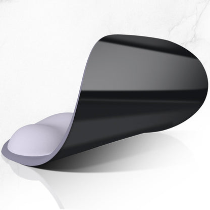 ITNRSIIET Ergonomic Mouse Pad, Cushioned Gel Wrist Rest, Non-Slip Base, Smooth Surface, Compatible with All Mice for Office & Gaming, Desk Accessory, 9.5 x 8.2 inch, Mist Gray