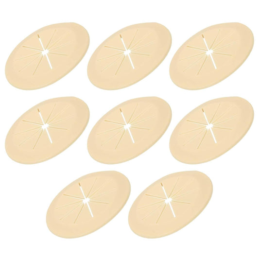 PATIKIL Desk Grommet 2-1/16", 8 Pcs Round Cable Grommet Cord Hole Cover with Adhesive Tape Flexible Table Wire Organizer for Office Home Table Countertop, Yellow