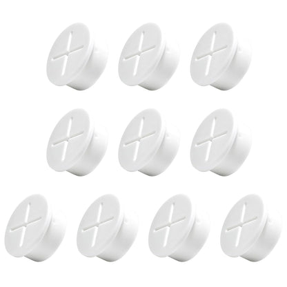 10Pcs Desk Grommet, 1" (25mm) White Silicone Cord Hole Cover, Flexible Rubber Wire Grommets, Wall Grommets for Cables Management, Table, Countertop, Cabinets and Furnitures Wire Organizer
