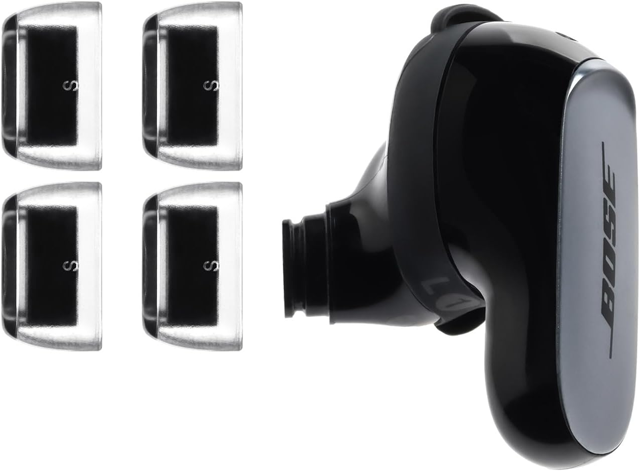 AZLA SednaEarfit Crystal for Bose Earbuds 2 Pair - Bose Earbuds Replacement Tips - Compatible with Bose Quietcomfort Ultra Earbuds, Bose QC Earbuds II (S)