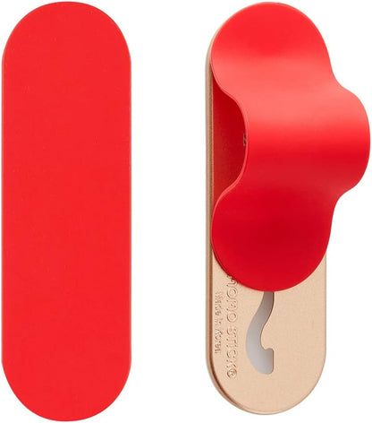 Momostick Flatstick, Cell Phone Finger Grip Strap Holder for Hand, Cell Phone Stand, New Slim Finger Loop Selfie Grip Compatible with Most Smartphones