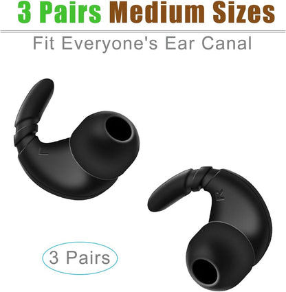 Silicone Ear Hook for Beats Studio Buds Ear Tips Replacement Earbuds Tips for Beats Earbuds 3 Pairs