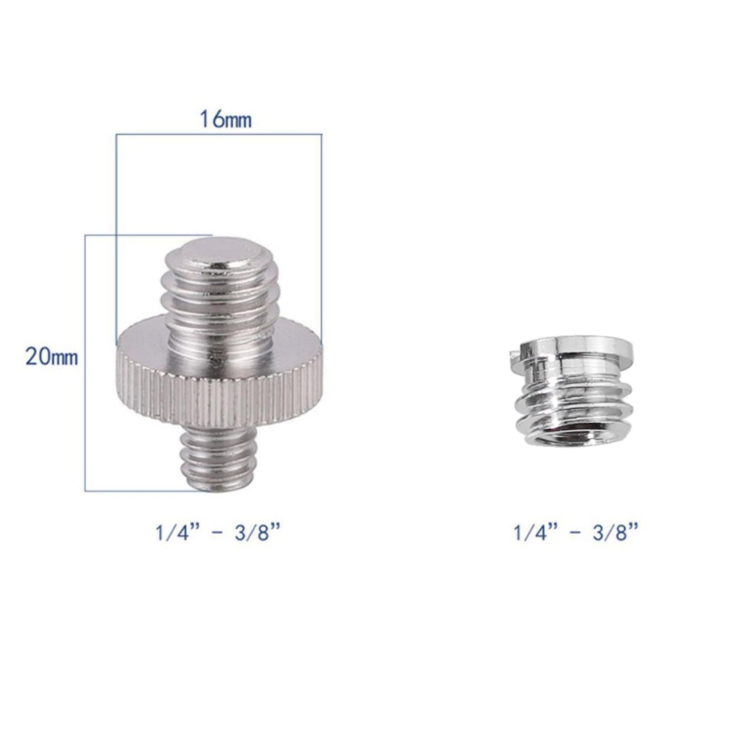 Maxmoral 16PCS 1/4 to 3/8 Tripod Screw Nut Adapters Camera/Light Stand Accessories Electronics Part