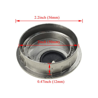HAHIYO 2Pcs 2Inch/50mm Brushed Silver Zinc Alloy Desk Grommet Wire Grommet Cable Management Cord Hole Cover Desk Wire Hole Insert Wire Organizer for Computer Office Home School Equipment Systems