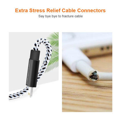 CableCreation 3-Pack Short iPhone Charging Cable 6 Inch/0.5ft, [MFi Certified] Lightning to USB Data Sync Cord, Compatible with iPhone 14/14 Pro, AirPods Pro, iPhone 13, 12, 11, iPad