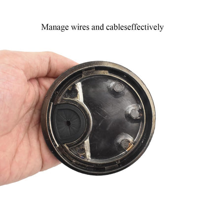 HAHIYO 1Pcs 3.15Inch/80mm Bronze Zinc Alloy Desk Grommet Wire Grommet Cable Management Cord Hole Cover Desk Wire Hole Insert Wire Organizer for Computer Office Home School Equipment Systems