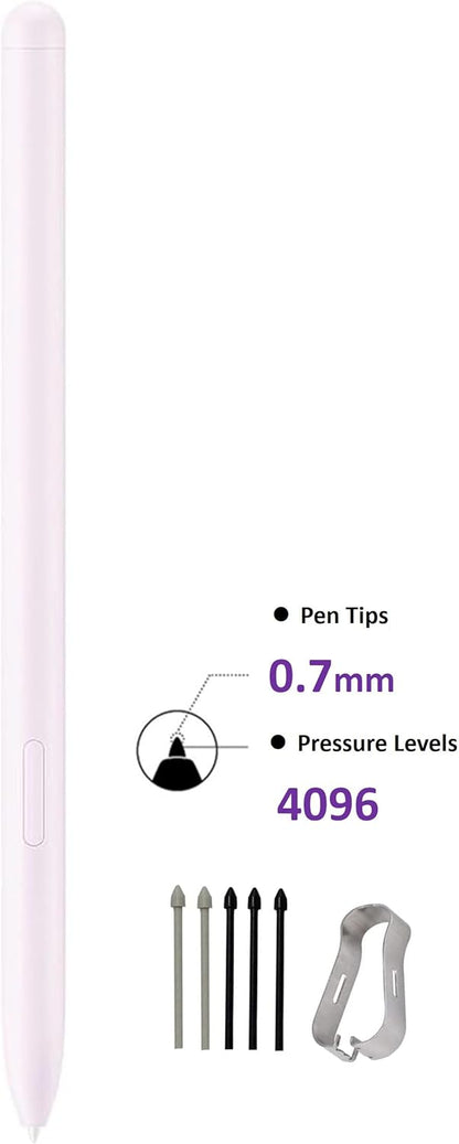 Galaxy Tab S9 FE S Pen [4096 Pressure Sensor] Replacement for Samsung Galaxy Tab S9 FE, Tab S9 FE+ Plus Tablet All Versions, Touch Stylus Pen with 5xTips/Nibs (Lavender)