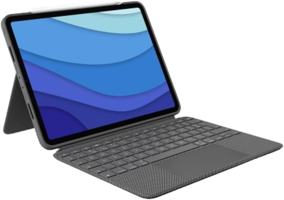 Logitech Combo Touch iPad Pro 11-inch (1st, 2nd, 3rd, 4th gen - 2018, 2020, 2021, 2022) Keyboard Case - Detachable Backlit Keyboard, Click-Anywhere Trackpad - Oxford Gray; USA Layout