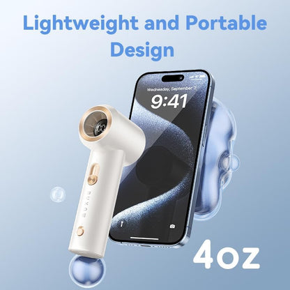 Portable Fan For Travel Mini: Small Pocket Handheld Personal Rechargeable Battery Operated USB High Speed Keeping Cool In Hot Weather Beach Gifts For Women (white)