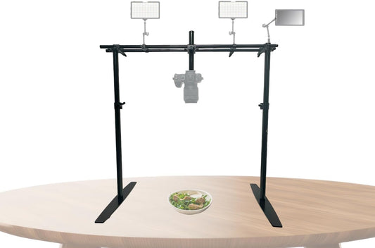 Glide Gear OH 200 Overhead Rig – DSLR, Smartphone – Modular, Adjustable, Flat Lay Mount, All-Metal Build