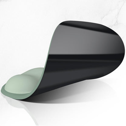 ITNRSIIET Ergonomic Mouse Pad, Cushioned Gel Wrist Rest, Non-Slip Base, Smooth Surface, Compatible with All Mice for Office & Gaming, Desk Accessory, 9.5 x 8.2 inch, Sage Mint Gradient