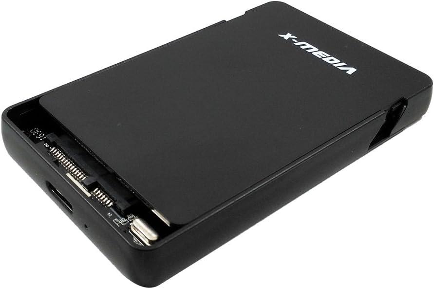 X-MEDIA XM-EN2279U3 2.5-Inch Tool-Free USB 3.0 SATA SSD HDD Hard Disk Drive External Enclosure Case | Support 7mm / 9.5mm Height HDDs