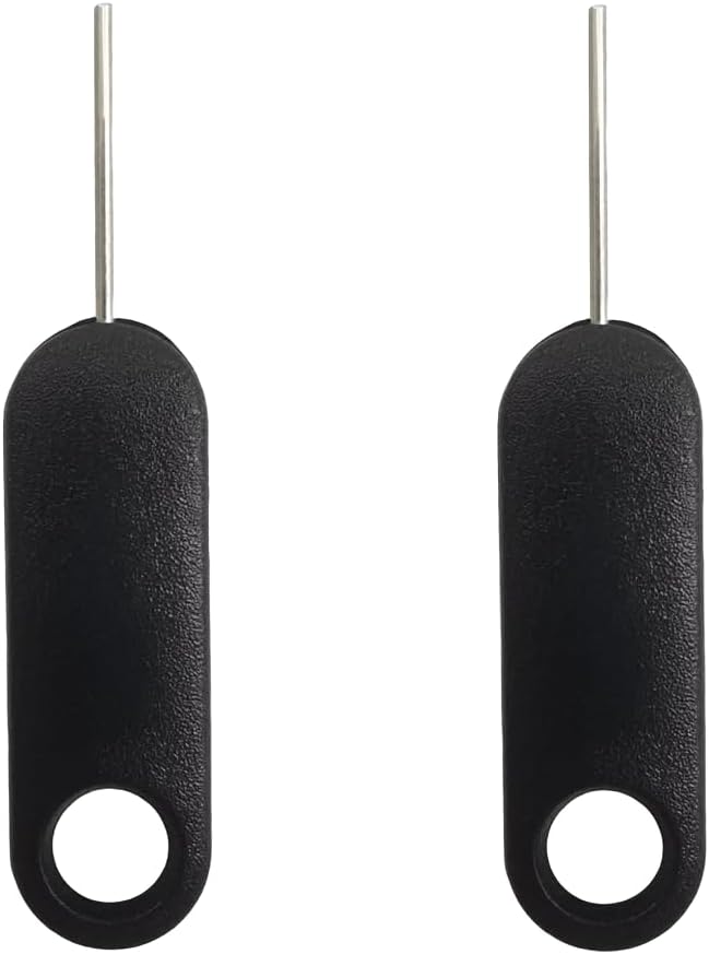 2 Pack SIM Card Pins with Keychain Hole - Universal Sim Card Tray Removal Tool for iPhone,iPad & Samsung Smartphones