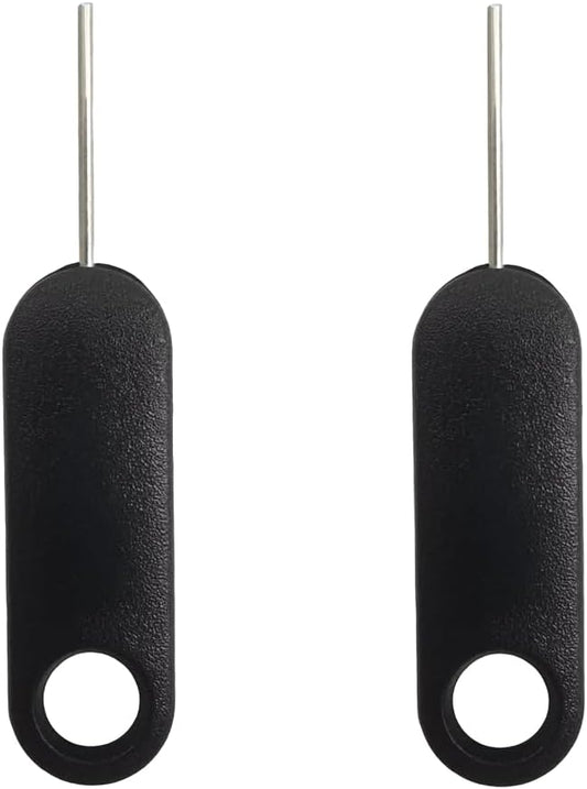2 Pack SIM Card Pins with Keychain Hole - Universal Sim Card Tray Removal Tool for iPhone,iPad & Samsung Smartphones