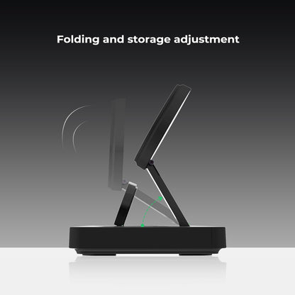 Wireless Charger Station 3 in 1, Fast Charging for iPhone 15/14/13/12 Pro/Max/Mini/Plus, Apple Watch 8/7/6/SE/5/4/3/2, AirPods 3/2/Pro/Pro 2, with Adapter (Black)