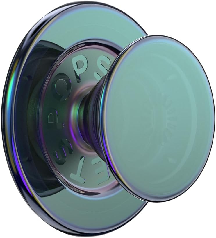 PopSockets Phone Grip for MagSafe with Kickstand, Magnetic Stand, Swappable Top, Secure Hold for iPhone MagSafe Cases, Phone & Tablet Grip - Nightshade