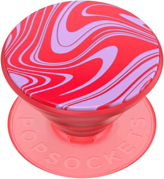 PopSockets Phone Grip with Expanding Kickstand, Adhesive Grip - Kiss Me Pink