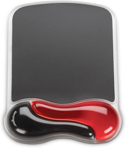 Kensington Duo Gel Mouse Pad with Wrist Rest - Red (K62402AM)