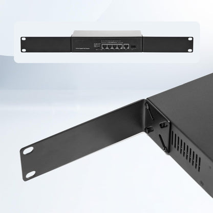 Rack Mount Kit for 8.7 inch Switches, Adjustable Rack Ears for Netgear, Cisco, D-Link, TRENDnet and HP Products, Mount 8.7" Wide to 19" Equipment, Adjustable Hole Distance 14-30mm
