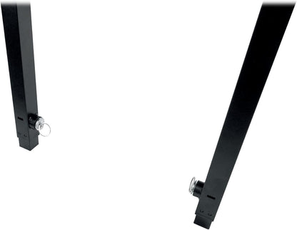 Rockville RTBL4 Adjustable Height DJ Table Folding Legs 20x60 Inch, Portable, Non-Slip Surface, Carry Bag Included, for Mobile DJs and Event Performers