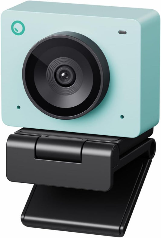 OBSBOT Meet SE 1080P 100FPS Webcam for PC, AI Framing Streaming Camera with 1/2.8" Sensor, Beauty Mode, Gesture Control, Staggered HDR, Web Camera for Desktop Computer, Laptop, Meeting. (Aurora Green)