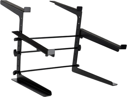 Rockville Rock2d2 Adjustable Dual Shelf DJ Controller Midi Keyboard Laptop Stand