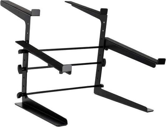 Rockville Rock2d2 Adjustable Dual Shelf DJ Controller Midi Keyboard Laptop Stand