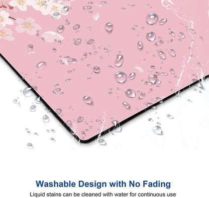 Mouse Pad, Premium-Textured Mouse Mat, Non-Slip Rubber Base Mousepad for Laptop, Computer & PC,9.5×7.9 in,Cherry Blossom Flower
