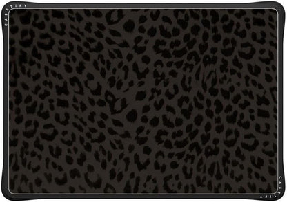 CASETiFY Impact MacBook Air 15" (M2-M4) Case [Cushioned Impact Corners/Scratch-Resistant/Anti-Slip Grip] - Leon Leopard - Clear Black