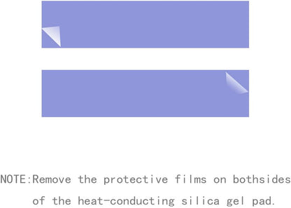 Laptop NVMe M.2 Heatsink with Nano Thermal Pads，Heat Sink Copper for 2280 M2 SSD Laptop (2pcs)