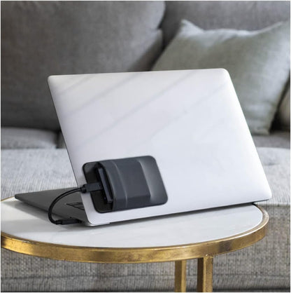 Slipdrive - Portable Hard Drive Sleeve for Laptop - SSD Solid State Drive - Reusable Adhesive - Stick on External Hard Drive Carrying Case - Pocket Pouch (Small, Black)