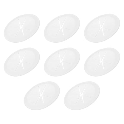 PATIKIL Desk Grommet 2-3/8", 4 Pcs Round Cable Grommet Cord Hole Cover with Adhesive Tape Flexible Table Wire Organizer for Office Home Table Countertop, White