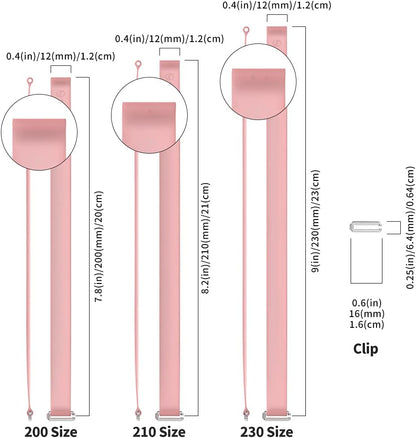 C-Shaped Clip Finger Phone Grip, Sinjimoru Silicone Cell Phone Strap for Phone Case with Clip as Phone Loop Holder for iPhone Case & Samsung Phone. Sinji Loop Clip Pink 230