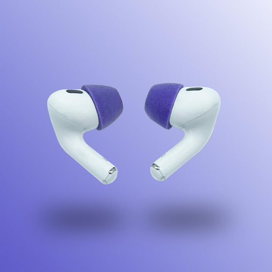Comply Memory Foam Replacement Earbud Tips for Apple AirPods Pro 1 & 2 | Ultimate Comfort, Secure Fit, Superior Noise Isolation | Anti Slip, Prevent from Falling Out | Purple, Large (3 Pairs)