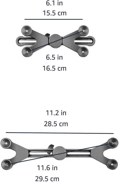 Amazon Basics Adjustable Tablet/iPad Mic Stand Holder for Music Performance, Black