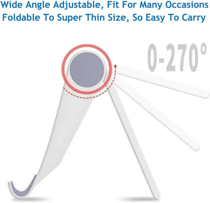 Cell Phone Stand for Desk Foldable Cell Phone Holder Desk Tablet Holder Mobile Phone Dock, Multi-Angle Universal Adjustable Tablet Dock Compatible with Most Cell Phones (Red)