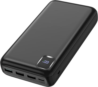 Portable Charger Power Bank 50000mAh Powerbank PD 30W and QC 4.0 Fast Charging External Battery Pack with USB-C LED 4 Outputs & 2 Inputs Portable Charging for iPhone 15 14 13 pro, Samsung